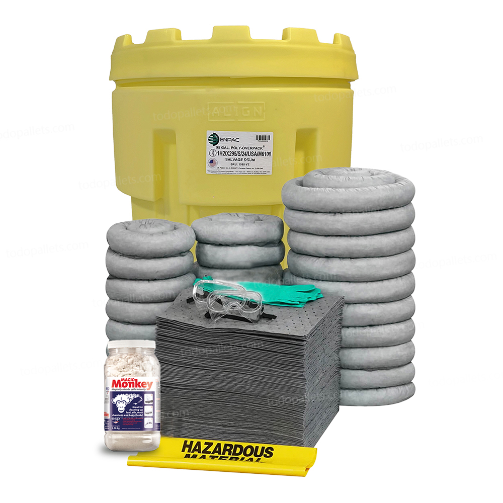 Kit95UnivT_001 Kit Antiderrames 95 Galones con Tambor de Salvamento - Universal - Imagen 1