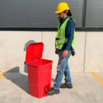 Bote de Basura 80 Lts. / 20 Galones color Rojo - Imagen 8