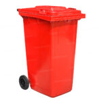 Bote de Basura 120 Lts. / 30 Galones color Rojo