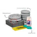 Kit Antiderrames Móvil 30 Galones con Contenedor de Plástico - Universal - Imagen 2