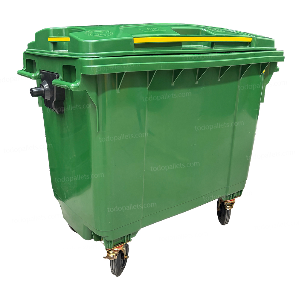 8013-BB-002 Contenedor de Basura 1100 Lts. / 290 Galones color Verde - Imagen 1
