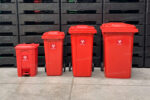 Bote de Basura 240 Lts. / 65 Galones color Rojo para Residuos Peligrosos - Imagen 3